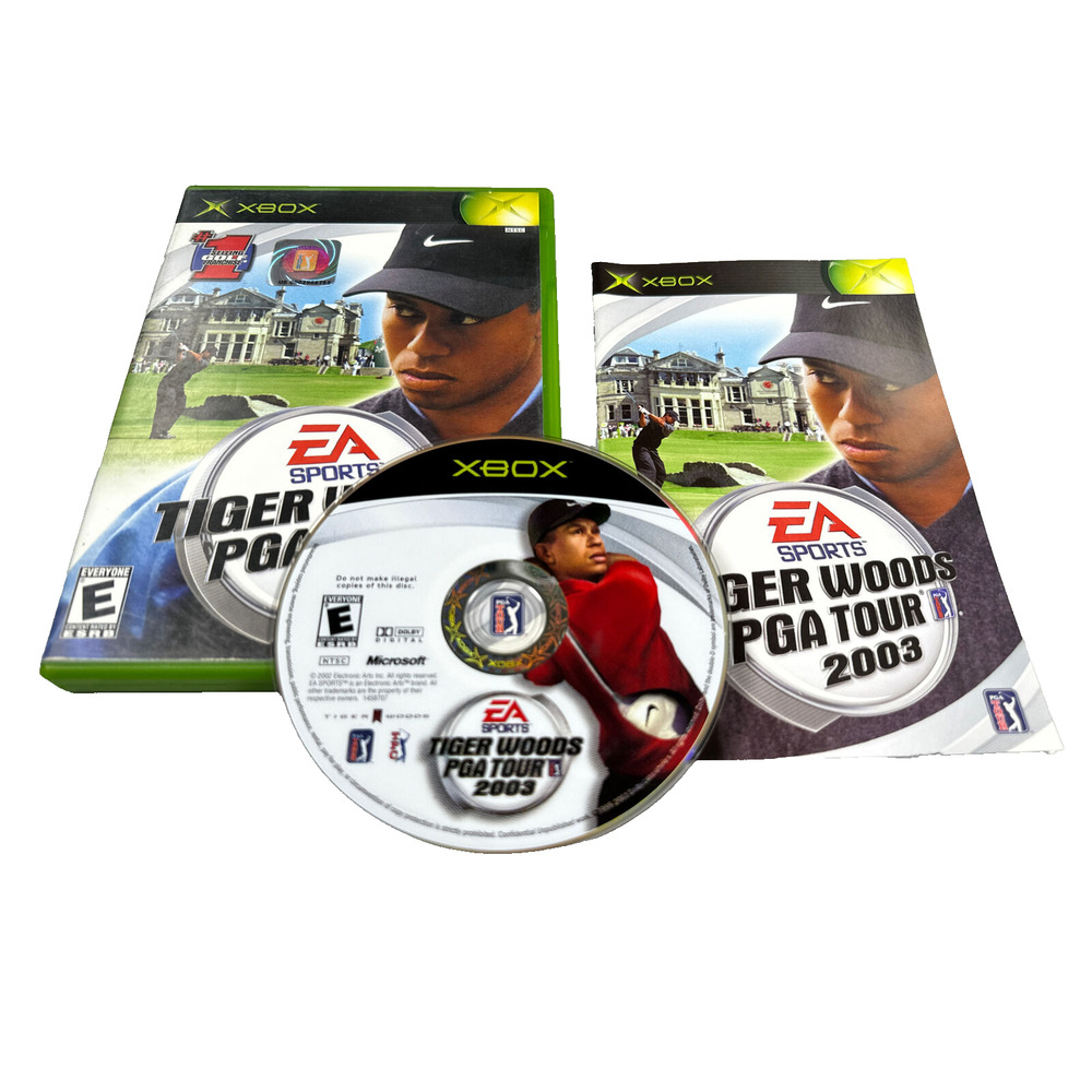Tiger Woods PGA Tour 2003 (Microsoft Xbox, 2002) Complete CIB, Tested